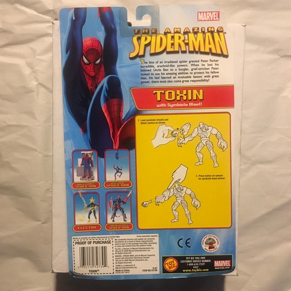 NEW Toybiz Toxin Action Figure, Spider-Man, 2006 - Picture 2 of 12